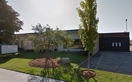 Low-rise commercial office property exterior