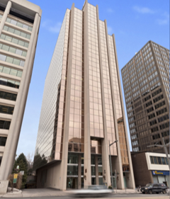 Downtown commercial office towers exterior