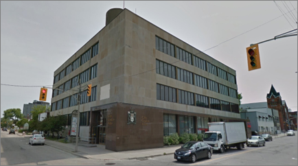 Urban commercial office building exterior