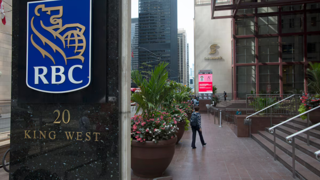 RBC signage at a downtown corporate office real estate location