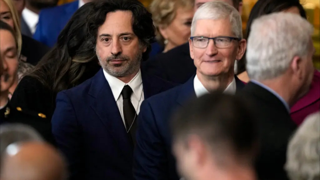 Corporate executives at a formal event highlighting office tenant advisory considerations