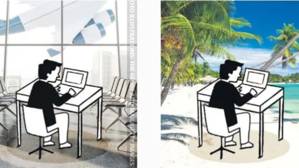 Workplace strategy balancing office and remote work