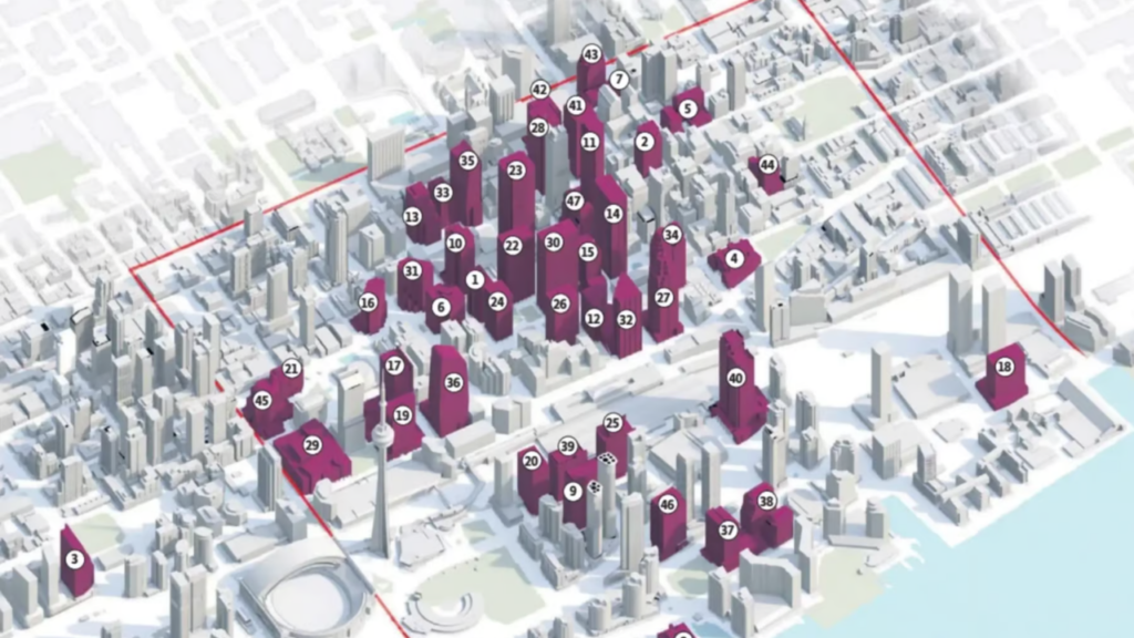Downtown Office Market Analysis Map