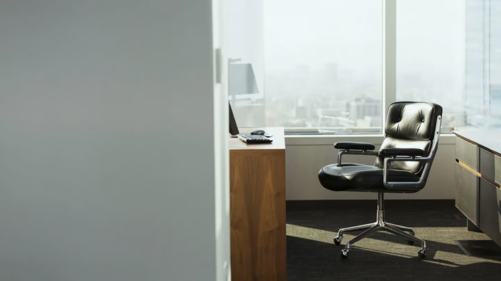 Private executive office reflecting strategic office space planning