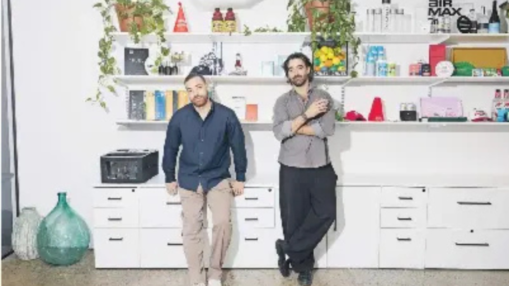 Team working inside flexible office space